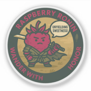 Sticker Guerrière de la douceur inflexible framboise