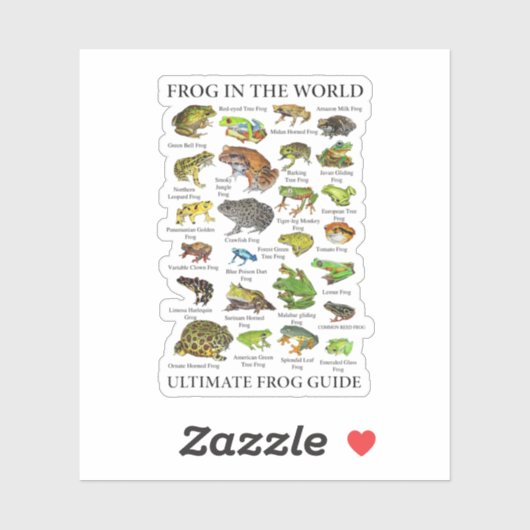 Sticker Guide Ultimate Frog Funny Frog Lover Frog Propriét (Feuille)
