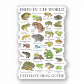 Sticker Guide Ultimate Frog Funny Frog Lover Frog Propriét (Devant)