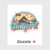 Sticker Guilford, Connecticut (Feuille)