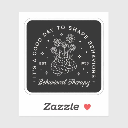 Sticker Guillemets de thérapeute comportementale (Feuille)