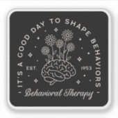 Sticker Guillemets de thérapeute comportementale (Devant)