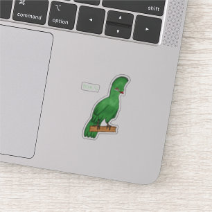 Sticker Guinée turaco bird cartoon