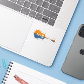 Sticker Guitar Lake Shadow (Ordinateur portable avec iPhone)
