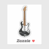 Sticker Guitare (Feuille)