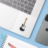 Sticker Guitare (Ordinateur portable avec iPhone)