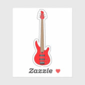 Sticker Guitare basse électrique ! (Feuille)