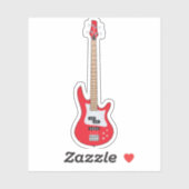 Sticker Guitare basse électrique ! (Feuille)