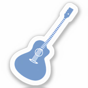 Sticker Guitare Bleue