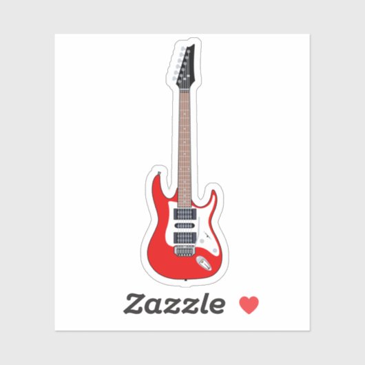 Sticker Guitare électrique ! (Feuille)