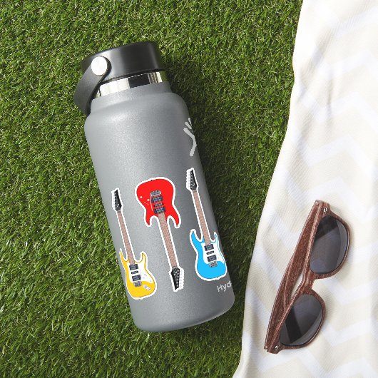 Sticker Guitare électrique 3 pièces ! (HydroFlask Insitu)