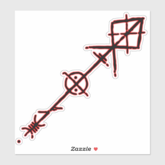 Sticker Gungnir Odin Spear (Feuille)