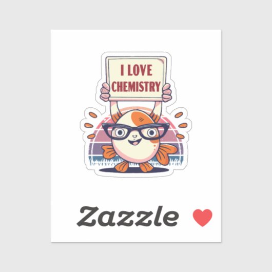 Sticker Guppies et chimie d'amour (Feuille)