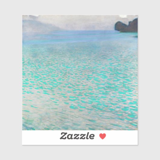 Sticker Gustav Klimt - Attersee (Feuille)