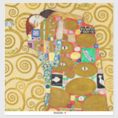Sticker Gustav Klimt Exécution Nouveau Couple (Feuille)