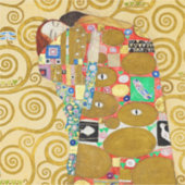 Sticker Gustav Klimt Exécution Nouveau Couple (Devant)