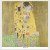 Sticker Gustav Klimt - Le baiser (Feuille)
