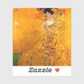 Sticker Gustav Klimt Portrait d'Adele Bloch Bauer (Feuille)