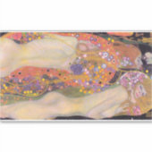 Sticker Gustav Klimt - Serpents d'eau II (Devant)