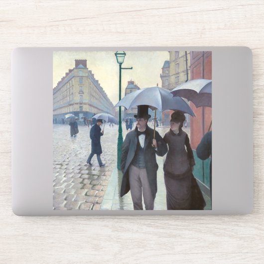 Sticker Gustave Caillebotte - Paris Street ; Rainy Day (Ordinateur)