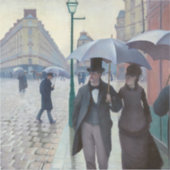 Sticker Gustave Caillebotte - Paris Street ; Rainy Day (Devant)