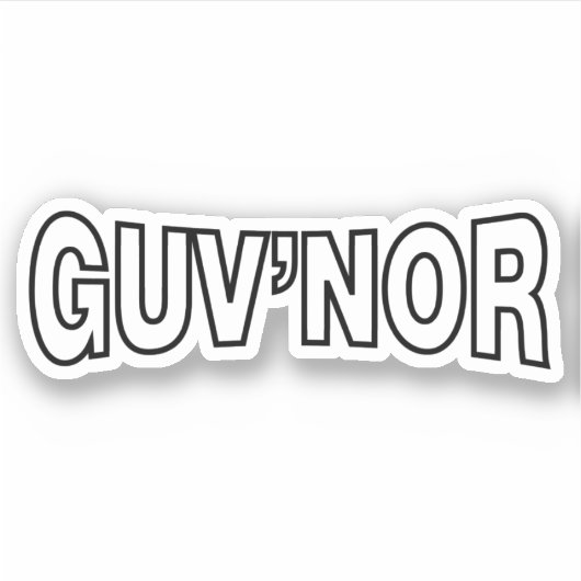 STICKER GUV'NOR (Devant)
