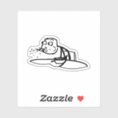 Sticker Guy Spitting Mème de céréales (Feuille)