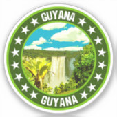 Sticker Guyana (Recto)