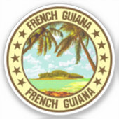 Sticker Guyane (Recto)