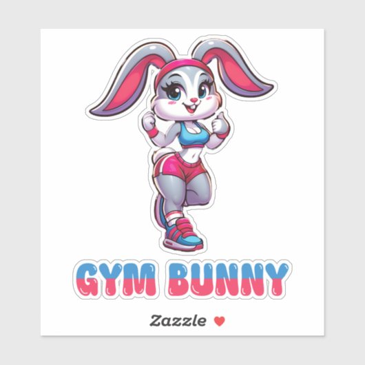 Sticker Gym Bunny (Feuille)