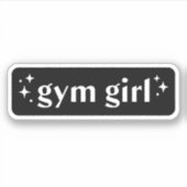 Sticker Gym fille esthétique (Devant)