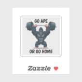 Sticker Gym Gorilla (Feuille)