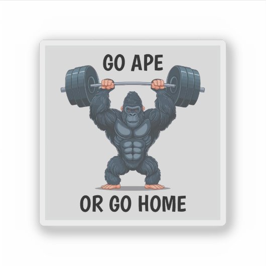 Sticker Gym Gorilla (Devant)