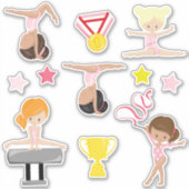 Sticker Gymnastique des filles (Devant)