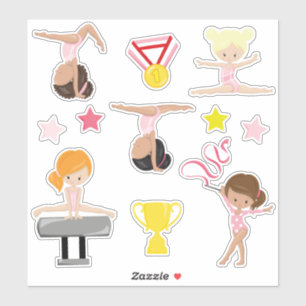 Sticker Gymnastique des filles