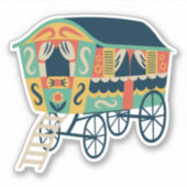 Sticker Gypsy Wagon (Devant)
