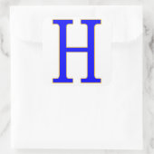 Sticker H Lettre Bleue (Sac)