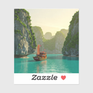 Sticker Ha Long Bay Vietnam Travel