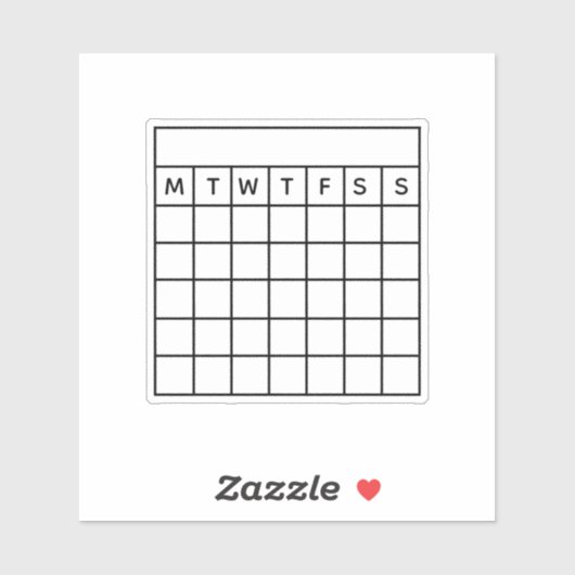 Sticker Habit Tracker, Journal des puces, Calendrier de la (Feuille)