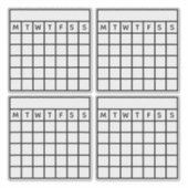 Sticker Habit Tracker, Journal des puces, Calendrier de la (Devant)