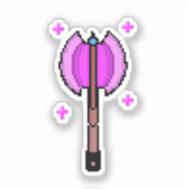 Sticker Hache Magique Rétro (Recto)