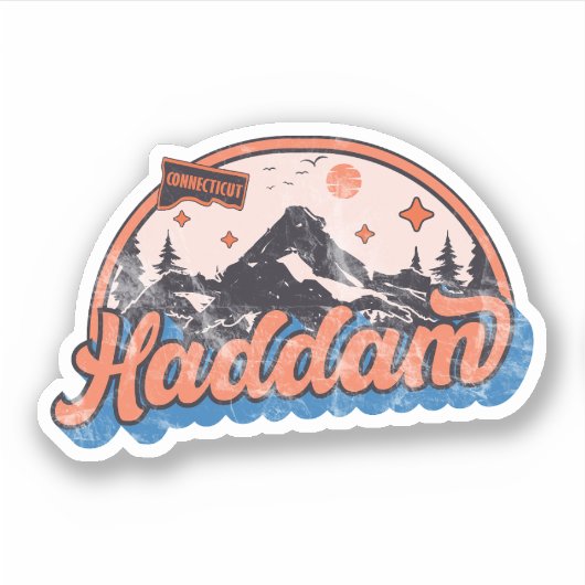 Sticker Haddam, Connecticut (Devant)
