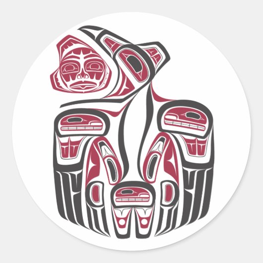 Sticker Haida Raven (Devant)