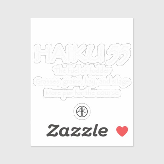 STICKER HAIKU 55 (Feuille)