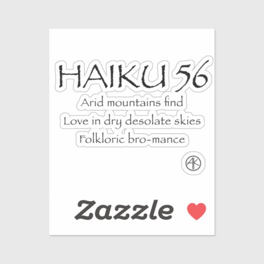 STICKER HAIKU 56 (Feuille)