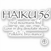 STICKER HAIKU 56 (Recto)