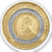 Sticker Haile Selassie I HIM Jah Rastafari Rasta Jah Bless (Recto)