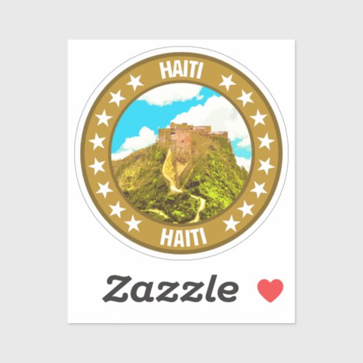 Sticker Haïti (Feuille)