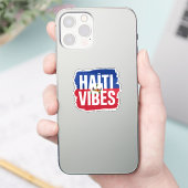 Sticker Haïti Vibes | Drapeau haïtien graphique (Téléphone)