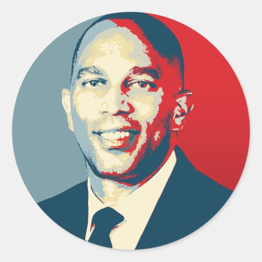 Sticker Hakeem Jeffries Classic Hope Round (Devant)